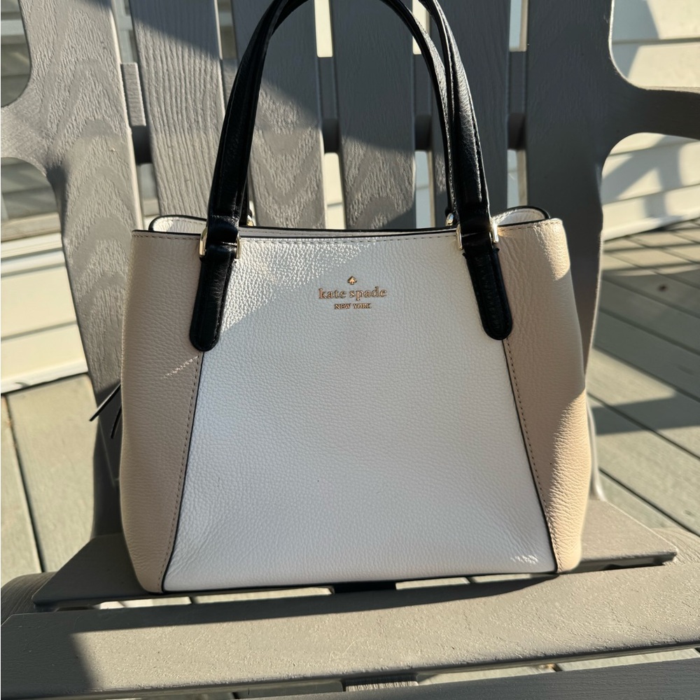 kate spade Elegant Black and Cream Satchel - Picture 6 of 6